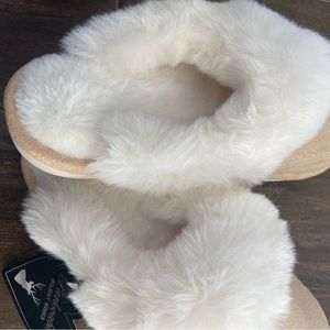 NEW Parlovable Faux Fur /Suede Slip On Sleepers cushion insole, NWT Sz U…
